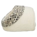 Trixie Kattenmand Iglo Leo Soft Pluche Creme / Panterprint - 35 x 41 x 26 cm