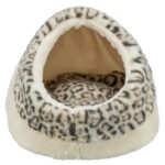 Trixie Kattenmand Iglo Leo Soft Pluche Creme / Panterprint - 35 x 41 x 26 cm