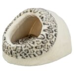 Trixie Kattenmand Iglo Leo Soft Pluche Creme / Panterprint - 35 x 41 x 26 cm