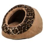 Trixie Kattenmand Iglo Leo Soft Pluche Bruin / Panterprint - 35 x 41 x 26 cm