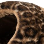 Trixie Kattenmand Iglo Leo Soft Pluche Bruin / Panterprint - 35 x 41 x 26 cm