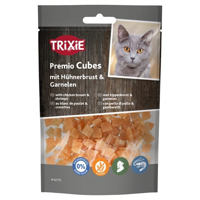 Trixie Premio Cubes Met Kippenborst En Garnalen - 50 g