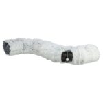 Trixie Harvey Pluche Speeltunnel / Donut Wit / Grijs - 160 x 25 cm