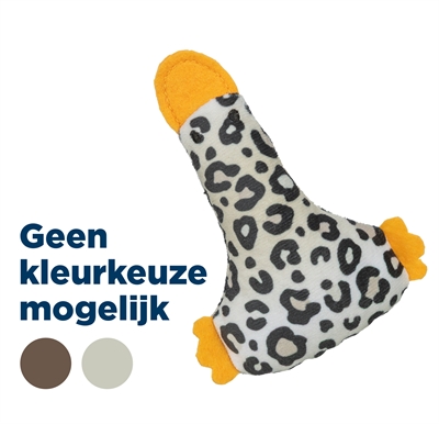 Trixie Eend Pluche Panterprint Met Kattenkruid / Catnip Assorti - 12 cm