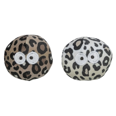 Trixie Bal Met Ogen Panterprint Met Kattenkruid / Catnip Assorti - 5,5 cm 2 stuks