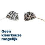 Trixie Pluche Muis Panterprint Met Kattenkruid / Catnip Assorti - 5 cm 2 stuks