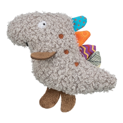 Trixie Dino Pluche Met Kattenkruid / Catnip Grijs - 12 cm