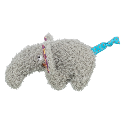 Trixie Olifant Pluche Met Kattenkruid / Catnip Grijs - 15 cm
