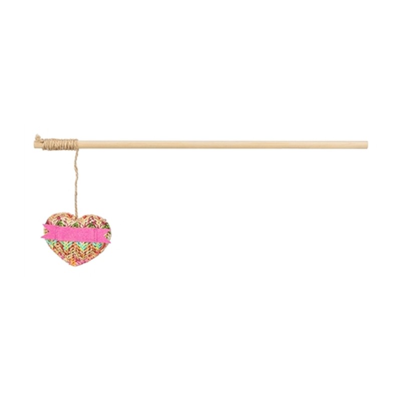 Trixie Kattenhengel Hart Hout / Pluche Met Kattenkruid / Catnip - 40 cm