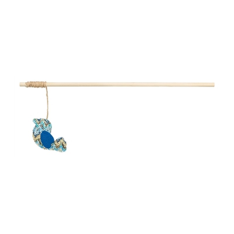 Trixie Kattenhengel Vogel Hout / Pluche Met Kattenkruid / Catnip - 40 cm