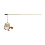 Trixie Kattenhengel Kat Hout / Pluche Met Kattenkruid / Catnip - 38 cm