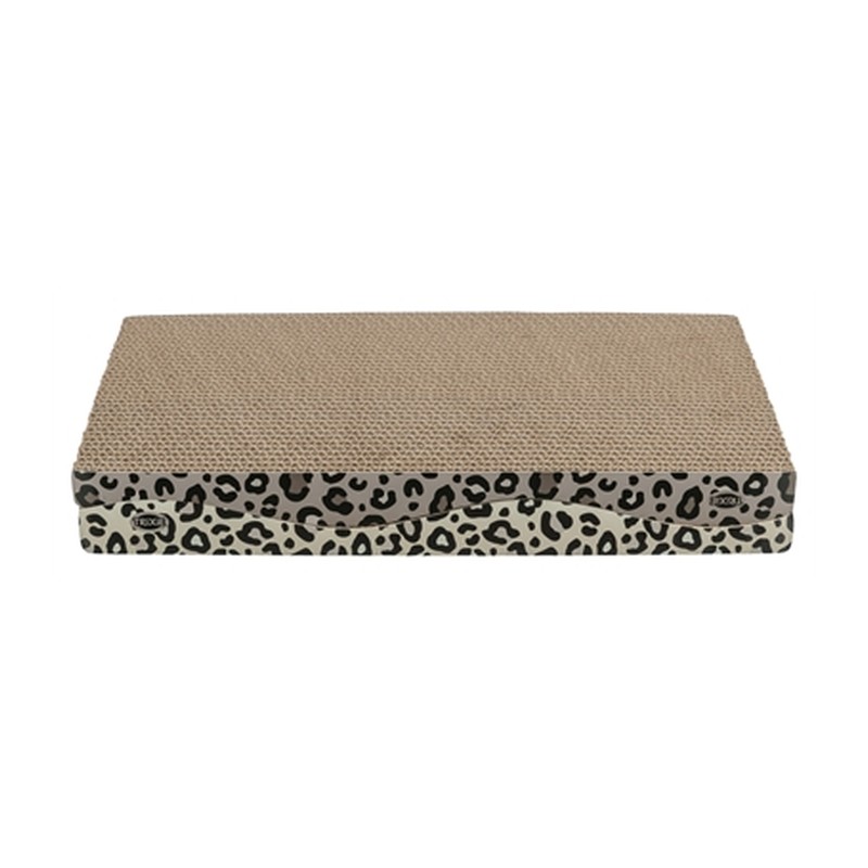 Trixie Krabplank Leo Karton Panterprint Met Kattenkruid / Catnip - 44 x 25 x 6 cm 2 stuks