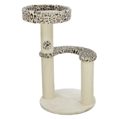 Trixie Krabpaal Leo Panterprint Rond Creme - 42 x 42 x 82 cm