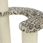 Trixie Krabpaal Leo Panterprint Rond Creme - 42 x 42 x 82 cm
