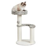 Trixie Krabpaal Leo Panterprint Rond Creme - 42 x 42 x 82 cm