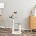 Trixie Krabpaal Leo Panterprint Rond Creme - 42 x 42 x 82 cm