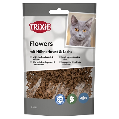 Trixie Flowers Met Kippenborst En Zalm - 50 g