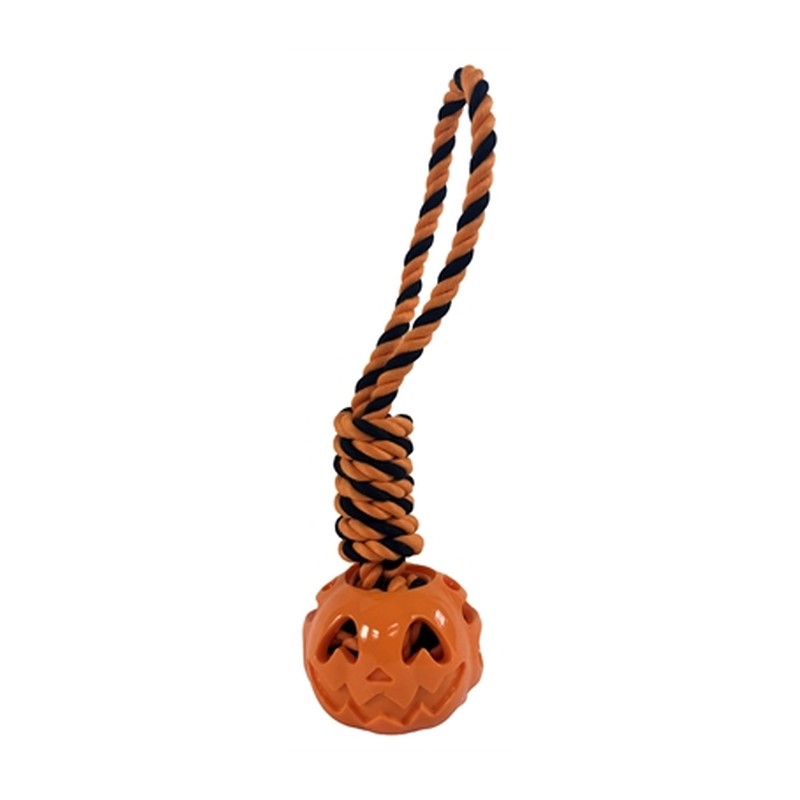 Fofos Halloween Werpflostouw Met Pompoen Tpr - 31 x 9,5 x 9,5 cm