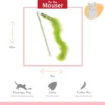 Happy Pet Tabby Patch Kattenhengel Rups Groen - 40 x 7,5 cm