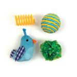 Happy Pet Tabby Patch Vogel Multipack Blauw - 4 stuks