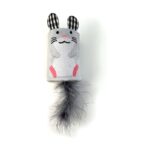 Happy Pet Tabby Patch Muis Ratel En Roller Grijs - 18 x 7 x 7 cm