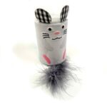 Happy Pet Tabby Patch Muis Ratel En Roller Grijs - 18 x 7 x 7 cm