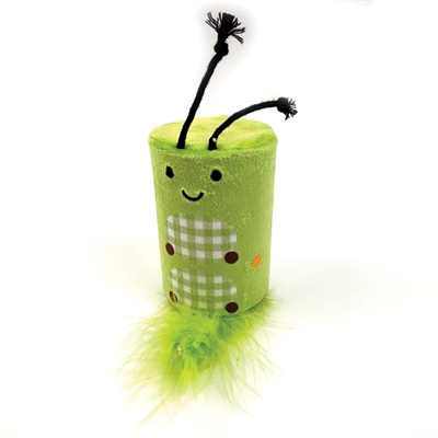 Happy Pet Tabby Patch Rups Ratel En Roller Groen - 18 x 7 x 7 cm