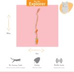Happy Pet Tabby Patch Wortel Bungee - 80 x 6 x 2 cm