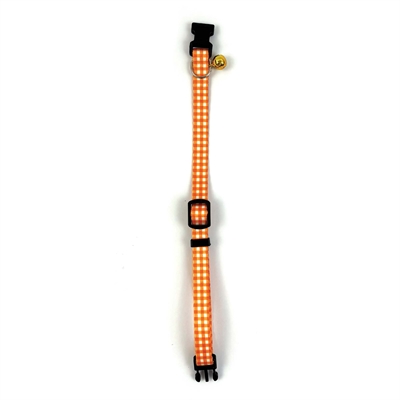 Happy Pet Tabby Patch Halsband Kat Ruit Oranje - 18-30 x 1 cm
