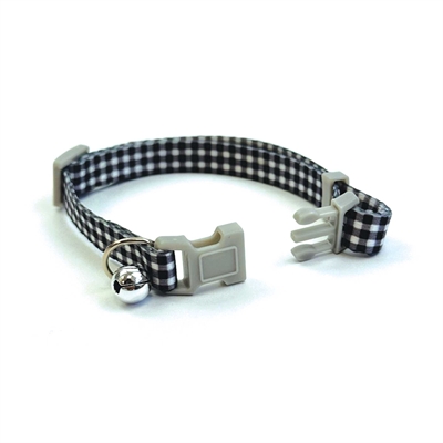 Happy Pet Tabby Patch Halsband Kat Ruit Zwart - 18-30 x 1 cm