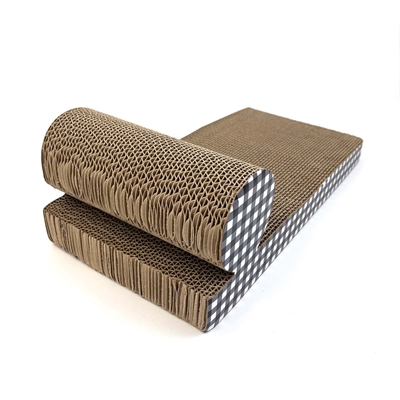Happy Pet Tabby Patch Krabmat Chaise Lounge Karton - 46 x 22 x 14 cm