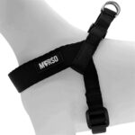 Morso Mini Hondentuig Verstelbaar Gerecycled Zwart - 32-41 x 2,5 cm