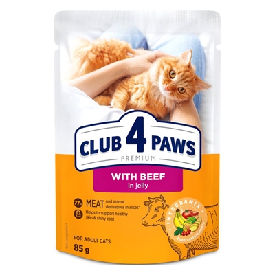 Club 4 Paws Premium Adult Pouch Rund In Gelei - 24 x 85 g
