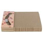 Trixie Krabplank Hartjes Met Ballen Rechthoekig Karton Abrikoos - 38 x 30 x 5 cm