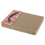 Trixie Krabplank Hartjes Met Ballen Rechthoekig Karton Rood - 38 x 30 x 5 cm
