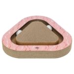 Trixie Krabplank Hartjes Met Ballen Driehoekig Karton Zalm - 36 x 36 x 5 cm