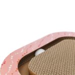 Trixie Krabplank Hartjes Met Ballen Driehoekig Karton Zalm - 36 x 36 x 5 cm
