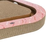 Trixie Krabplank Hartjes Met Ballen Driehoekig Karton Zalm - 36 x 36 x 5 cm