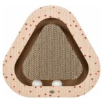 Trixie Krabplank Hartjes Met Ballen Driehoekig Karton Abrikoos - 36 x 36 x 5 cm