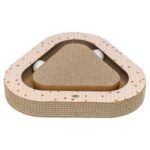 Trixie Krabplank Hartjes Met Ballen Driehoekig Karton Abrikoos - 36 x 36 x 5 cm