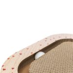 Trixie Krabplank Hartjes Met Ballen Driehoekig Karton Abrikoos - 36 x 36 x 5 cm