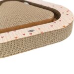 Trixie Krabplank Hartjes Met Ballen Driehoekig Karton Abrikoos - 36 x 36 x 5 cm