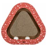 Trixie Krabplank Hartjes Met Ballen Driehoekig Karton Rood - 36 x 36 x 5 cm