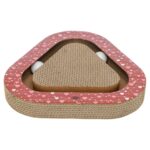 Trixie Krabplank Hartjes Met Ballen Driehoekig Karton Rood - 36 x 36 x 5 cm