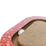 Trixie Krabplank Hartjes Met Ballen Driehoekig Karton Rood - 36 x 36 x 5 cm