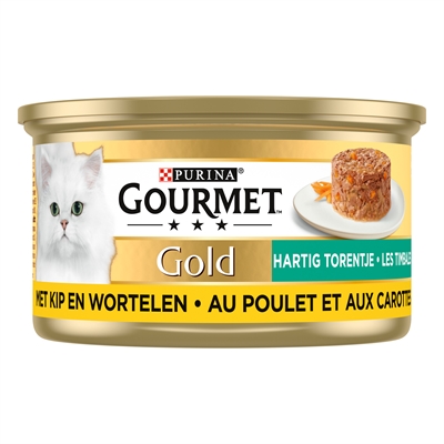 Gourmet Gold Hartig Torentje Kip / Wortel - 24 x 85 g
