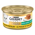 Gourmet Gold Hartig Torentje Kip / Wortel - 24 x 85 g