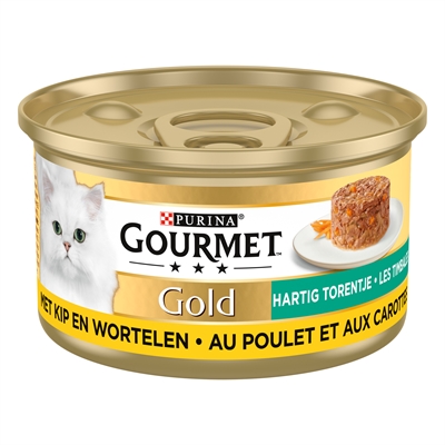 Gourmet Gold Hartig Torentje Kip / Wortel - 24 x 85 g