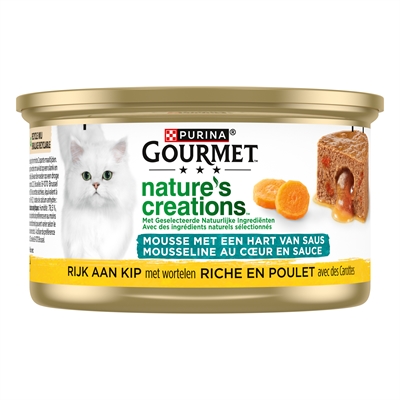 Gourmet Natures Creations Hart Van Saus Kip - 24 x 85 g