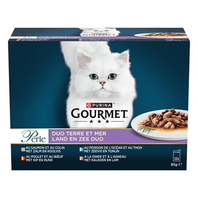 Gourmet Perle Duo Vlees / Vis - 12 x 85 g